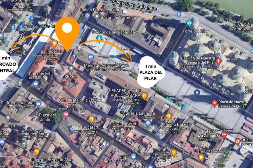 Apartamento Unico En Plaza Del Pilar Zaragoza Exteriör bild